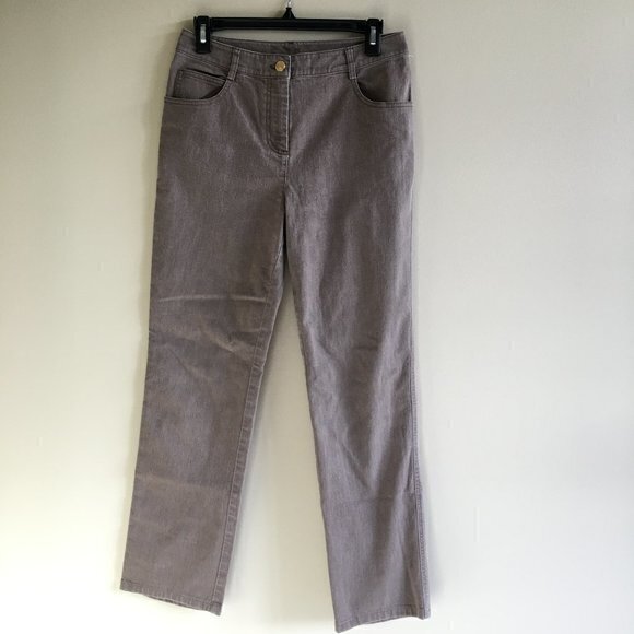 ST. JOHN STRAIGHT LEG ANKLE JEANS WOMENS SIZE 4 GREY - Picture 1 of 7
